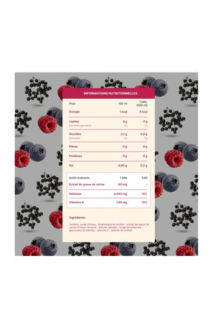 Pastilles aromatisées - Detox - Fruits rouges & sureau - 15 billes