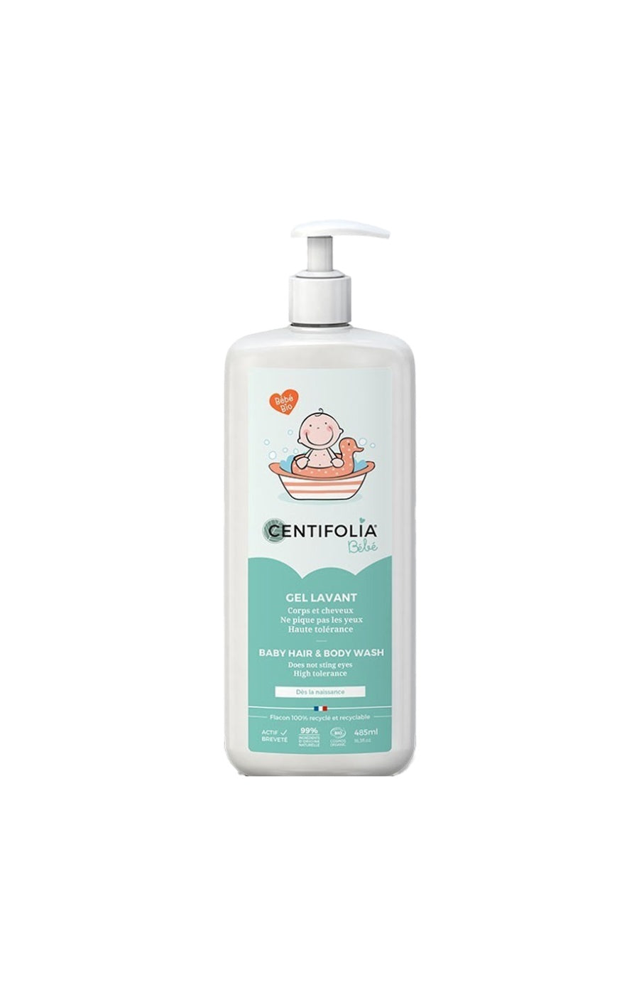 Gel lavant bio - Aloe vera & calendula - Bébé - 485 ml