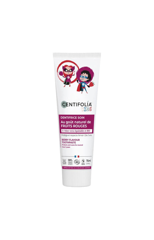 Dentifrice sans fluor bio - Fruits rouges - Enfant - 75 ml