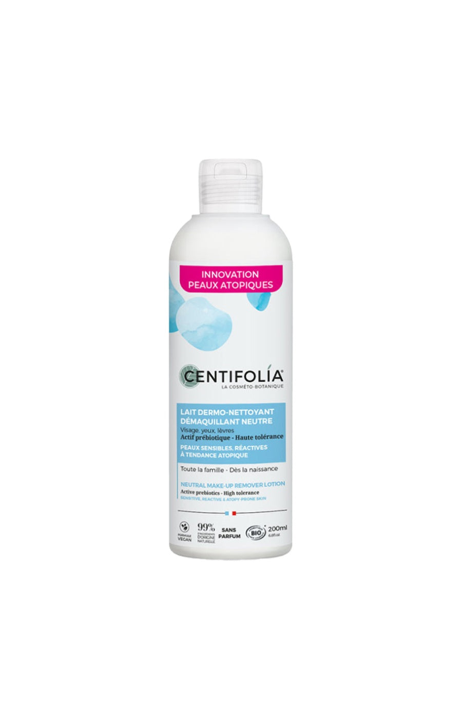 Lait démaquillant bio - Peaux sensibles - 200 ml