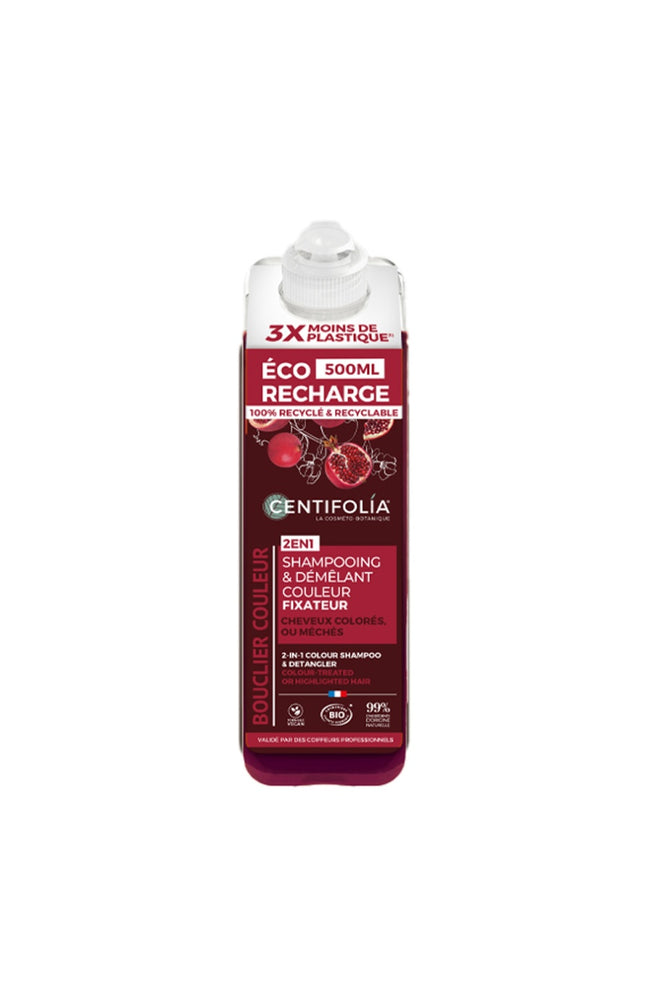 Eco recharge shampoing protecteur bio - Grenade - Cheveux colorés - 500 ml