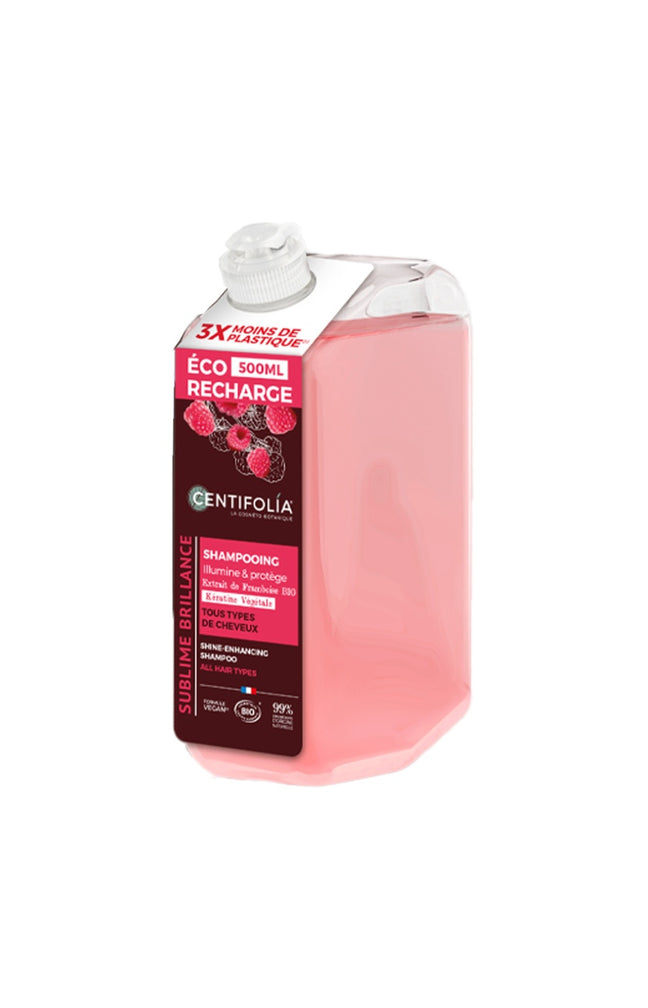 Eco recharge shampoing brillance bio - Framboise - Cheveux - 500 ml