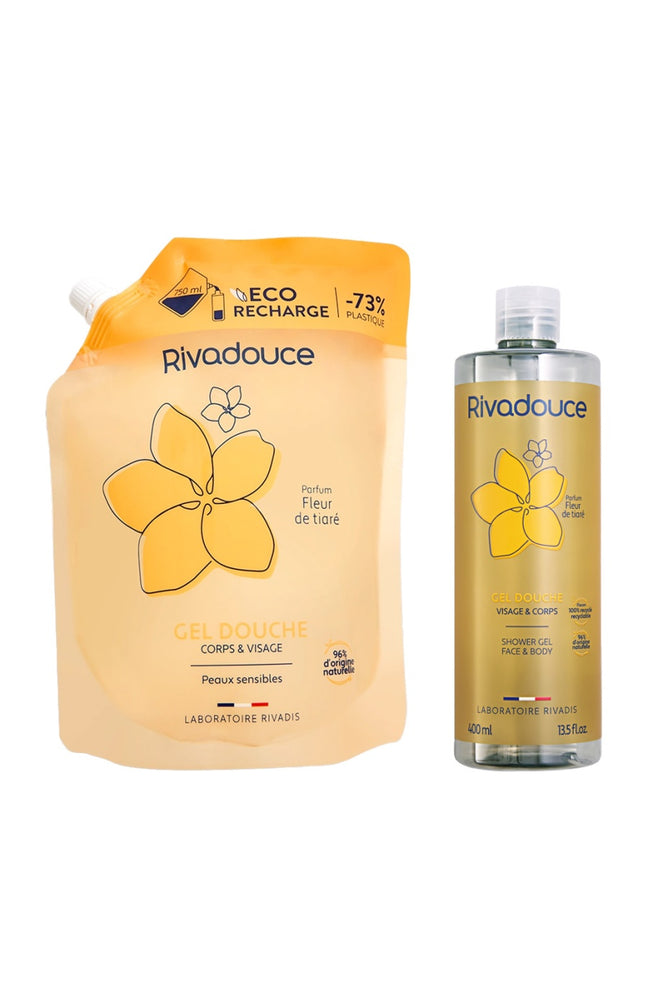 Gel douche & éco-recharge - Fleur de tiaré - Visage & corps
