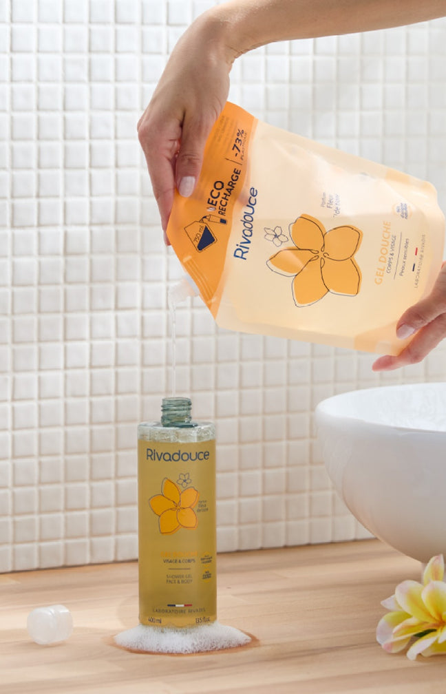 Gel douche & éco-recharge - Fleur de tiaré - Visage & corps
