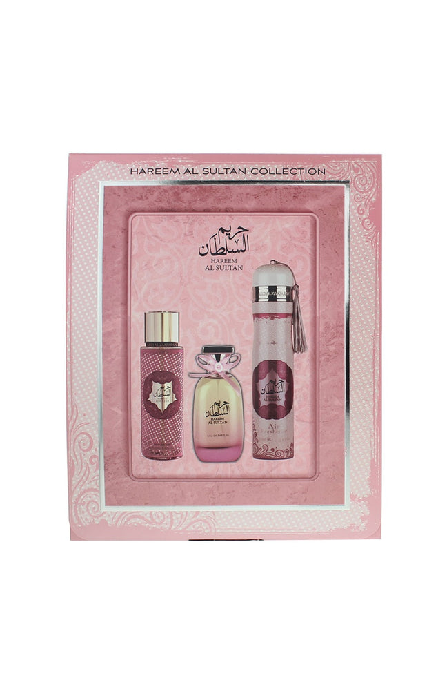Coffret Hareem Al Sultan Eau de parfum - Gourmand floral - 3 produits