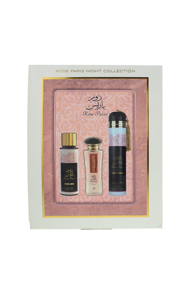 Coffret Rose Paris Night Eau de parfum - Floral - 3 produits