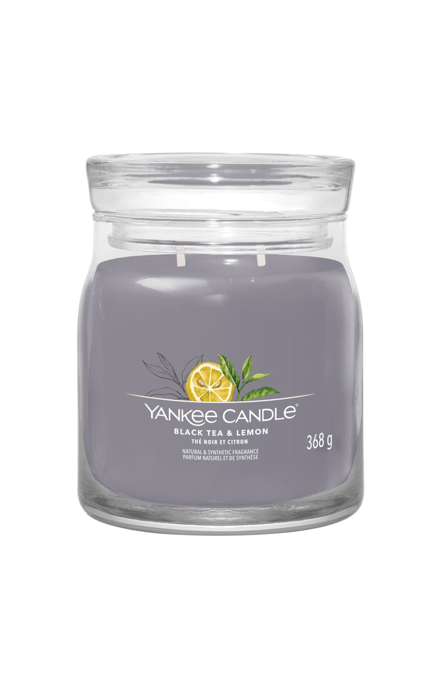 Bougie gobelet - Thé noir & citron - Modèle medium - 368 g