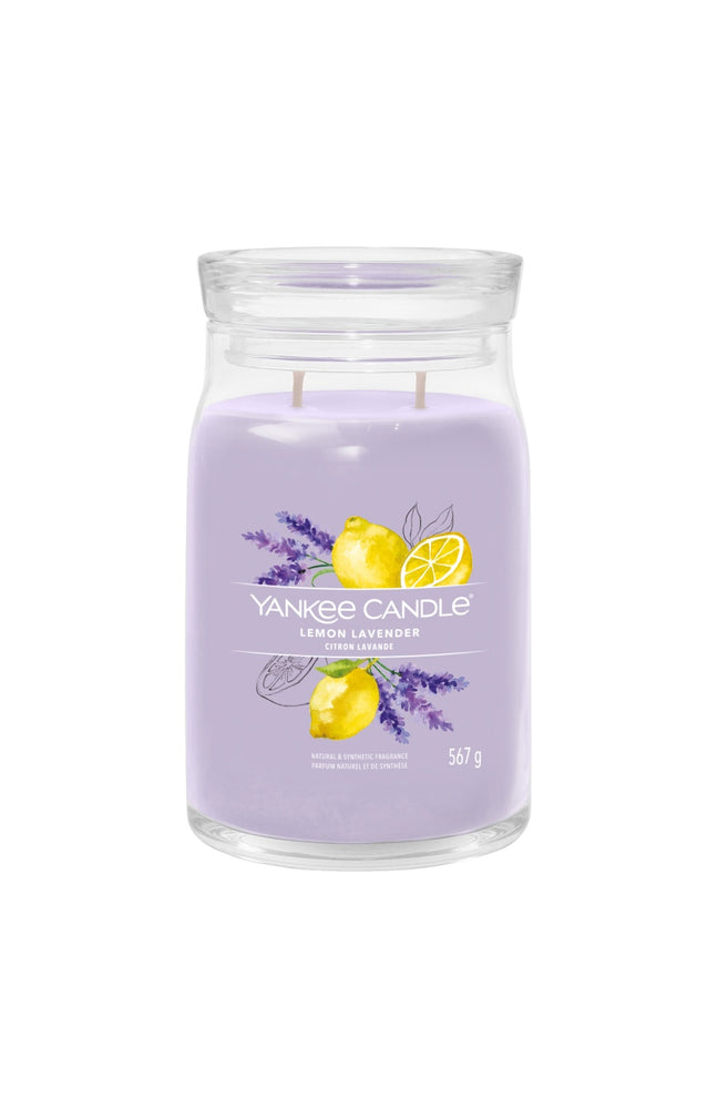 Bougie gobelet - Citron lavande - Grand modèle - 567 g