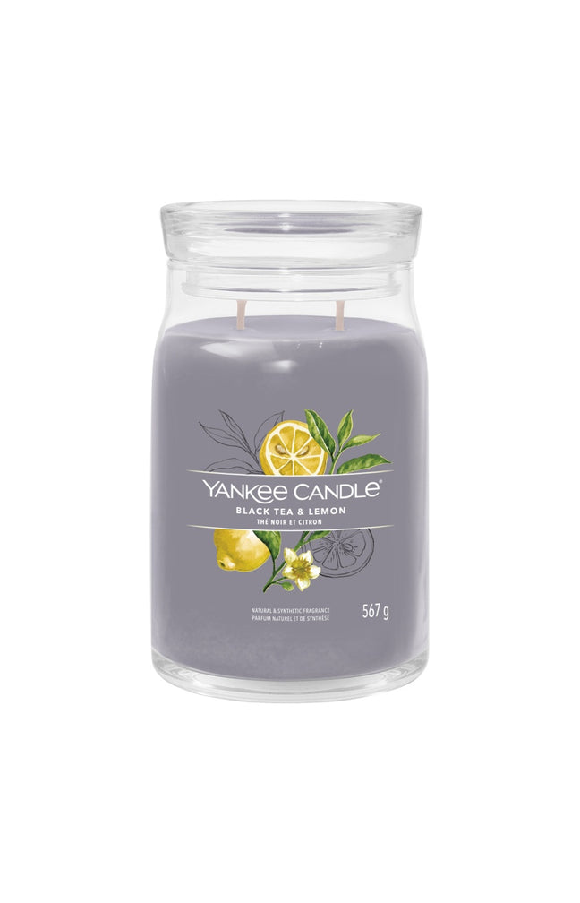 Bougie gobelet - Thé noir & citron - Grand modèle - 567 g