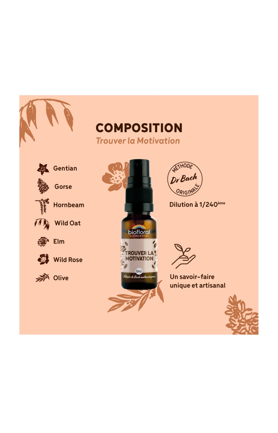 Spray bio - Trouver la motivation - 20 ml