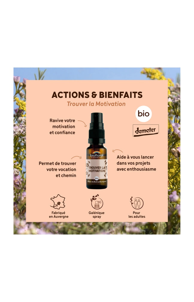 Spray bio - Trouver la motivation - 20 ml