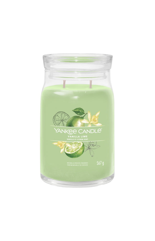 Bougie gobelet - Vanille & citron vert - Grand modèle - 567 g