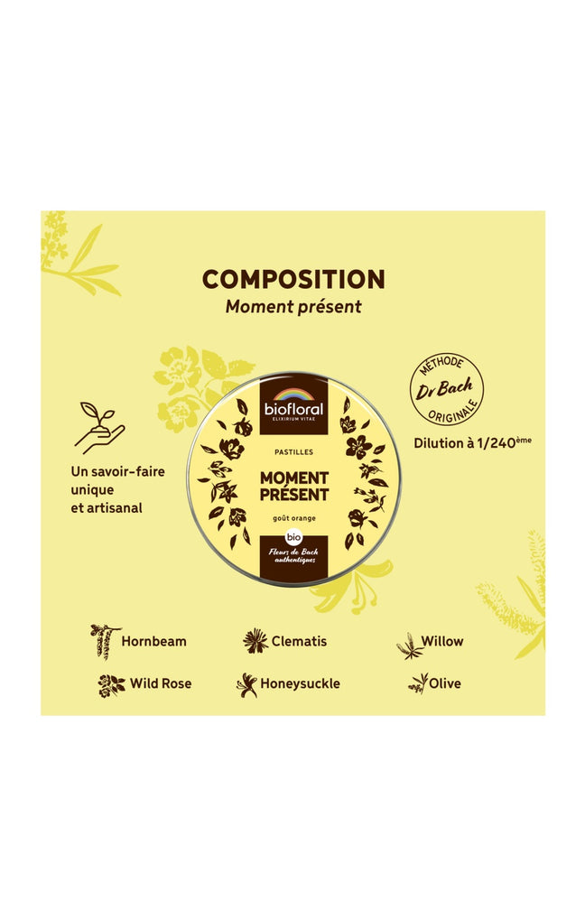 Pastilles bio - Moment présent - Orange - 50 g
