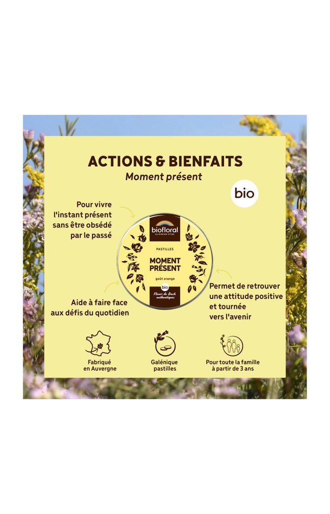 Pastilles bio - Moment présent - Orange - 50 g