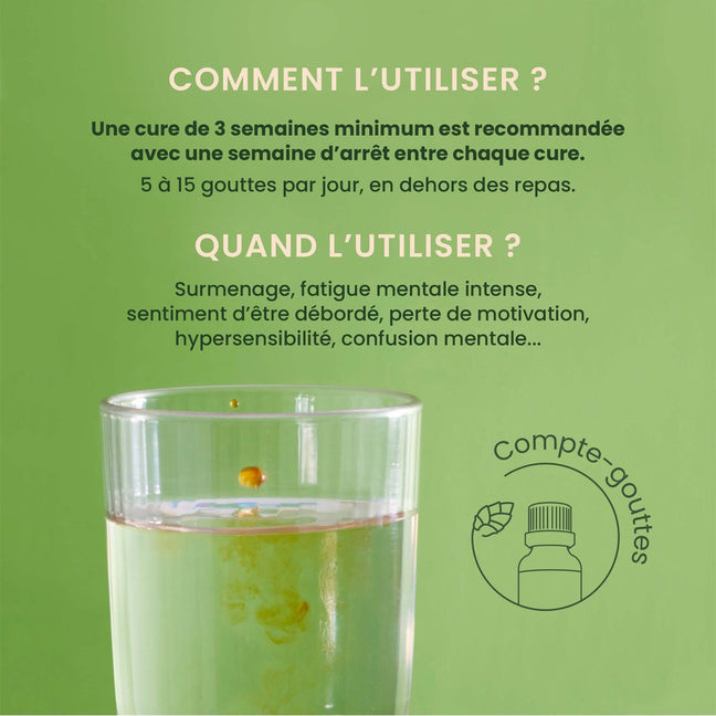 Sirop surcharge mentale bio - Energem - 30 ml