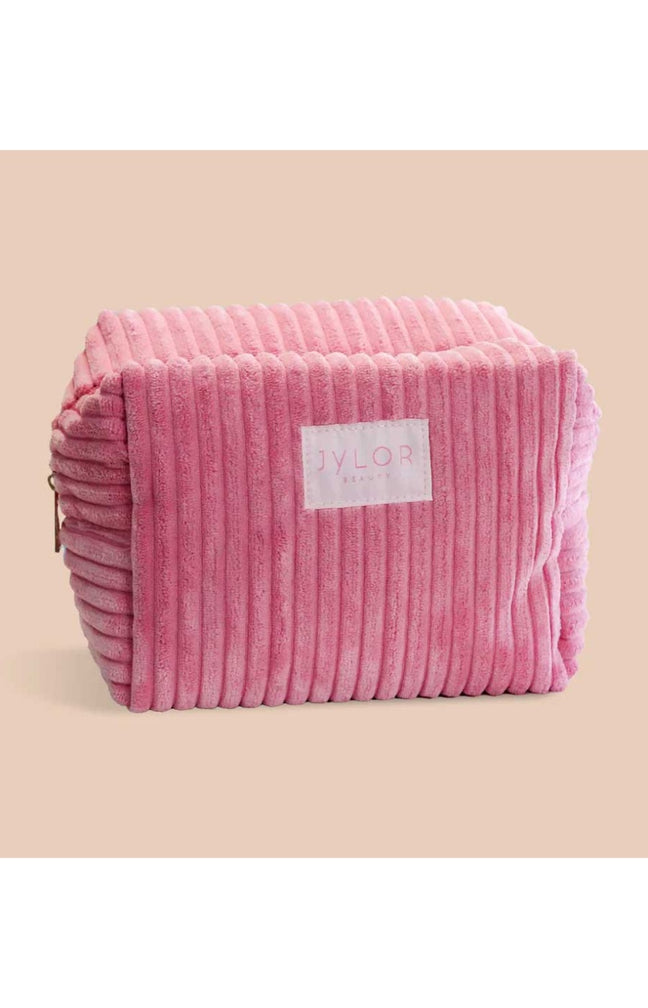 Trousse de toilette - Velours côtelé - Rose