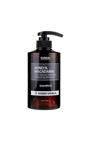 Kundal - Shampoing hydratant - Miel & macadamia - Ambre & vanille - 500 ml