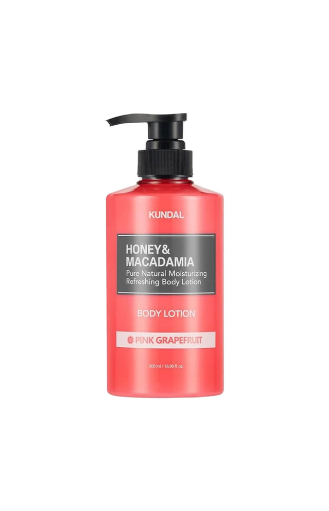 Kundal - Crème hydratante - Miel & macadamia - Pamplemousse rose - Corps - 500 ml