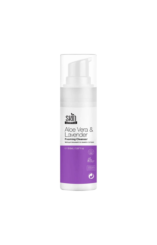 Nettoyant moussant - Aloe vera & lavande - Visage - 150 ml