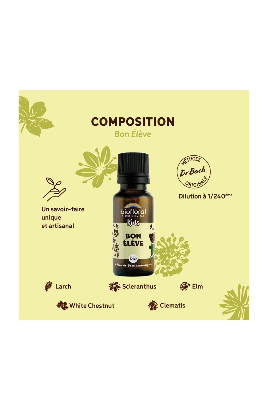 Granules bio - Bon élève - Enfant - 19,5 g
