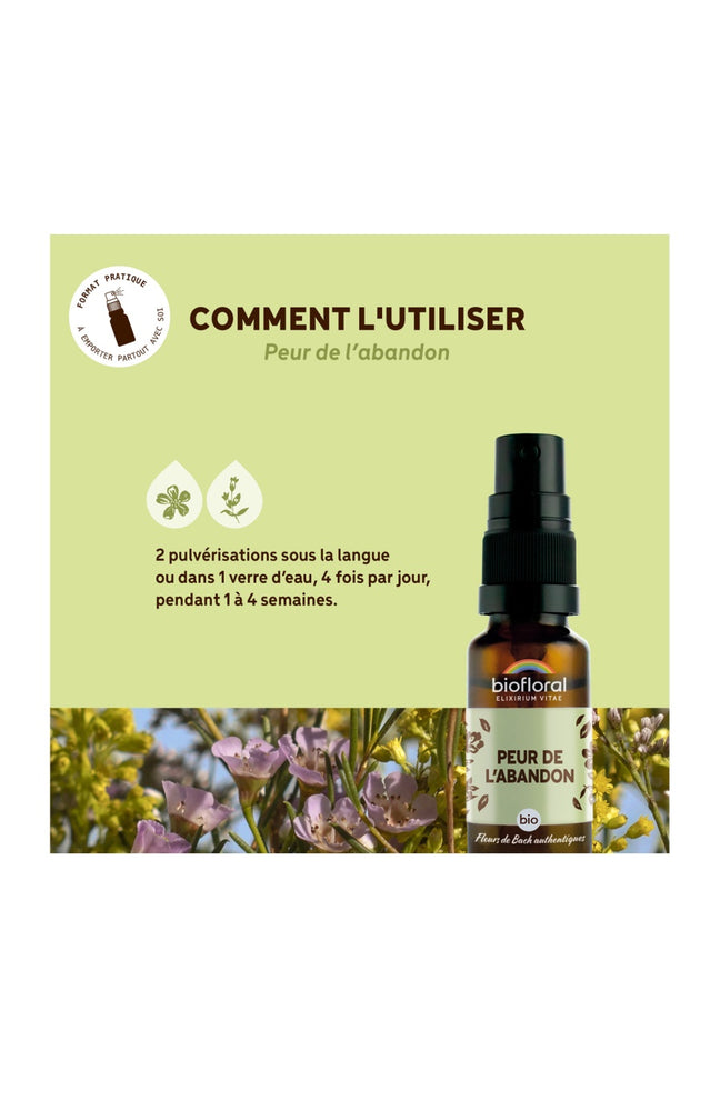 Spray bio - Peur de l'abandon - 20 ml