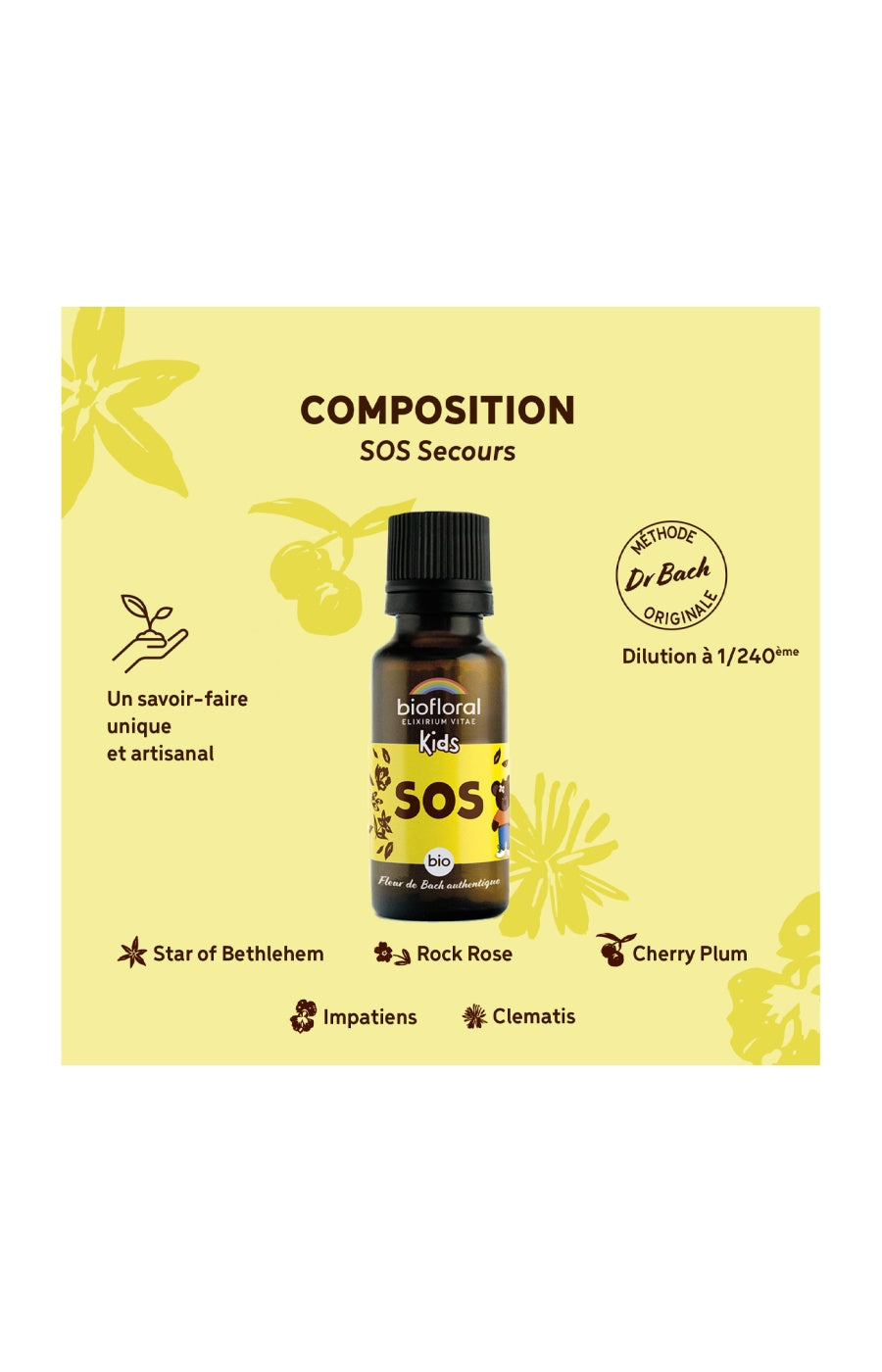 Granules bio - SOS Secours - Enfant - 19,5 g