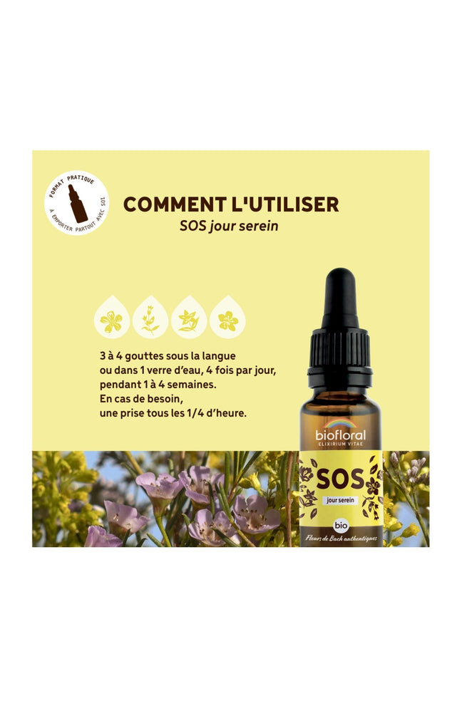 Gouttes anti-stress bio - SOS Secours - 20 ml
