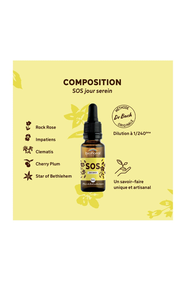Gouttes anti-stress bio - SOS Secours - 20 ml