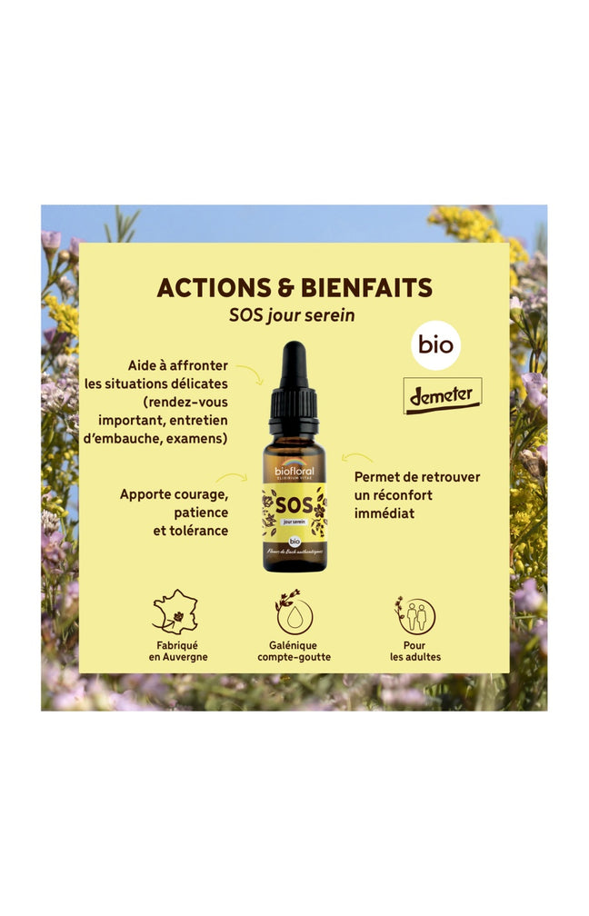 Gouttes anti-stress bio - SOS Secours - 20 ml