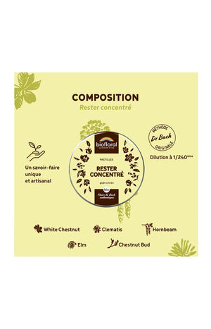 Pastilles bio - Rester concentré - 50 g