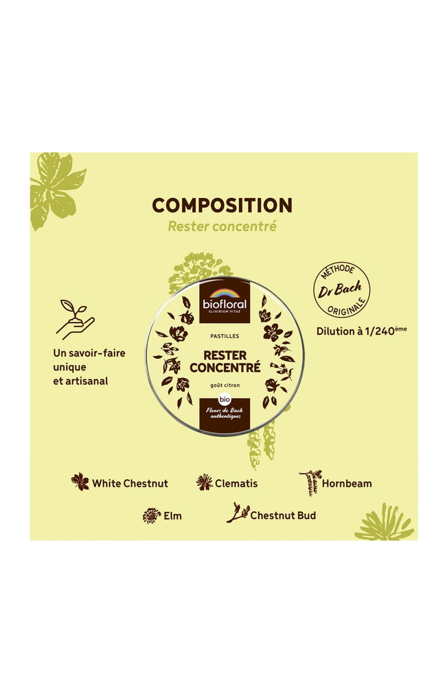 Pastilles bio - Rester concentré - 50 g