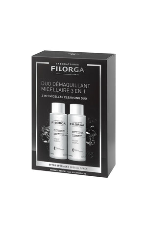 Set démaquillant micellaire 3 en 1 - Visage & yeux - 2 x 400 ml
