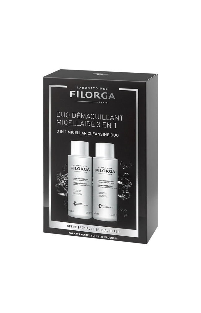 Set démaquillant micellaire 3 en 1 - Visage & yeux - 2 x 400 ml