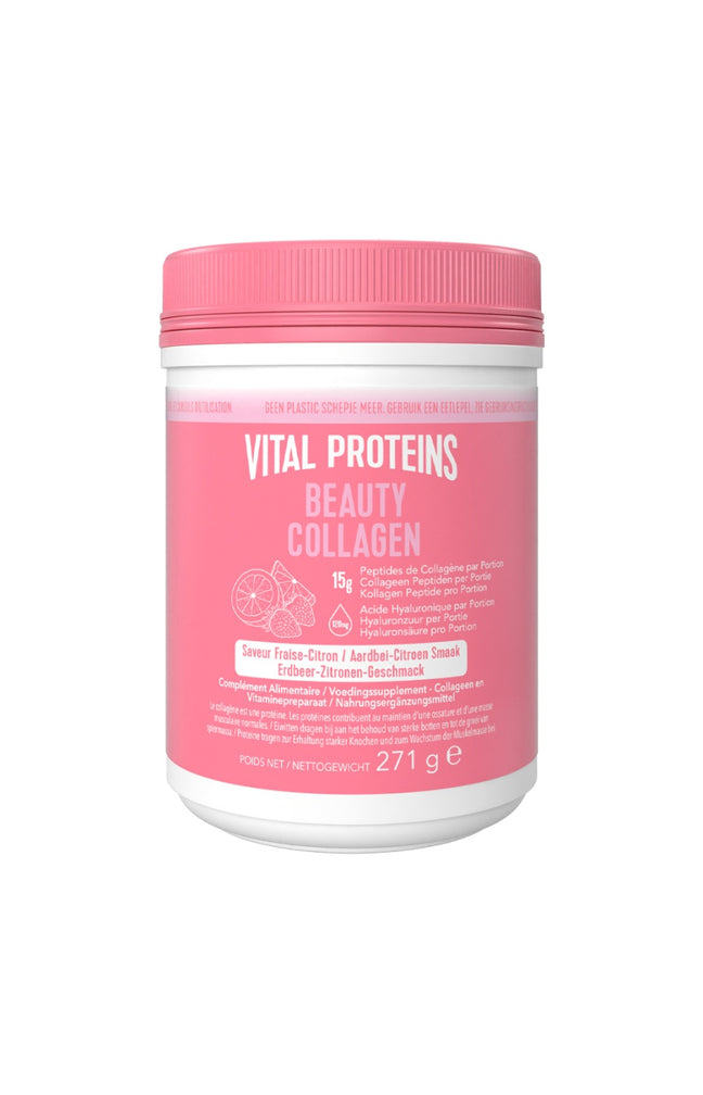 Collagène Beauté - Fraise & Citron - Peau, cheveux & ongles - 3 x 271 g