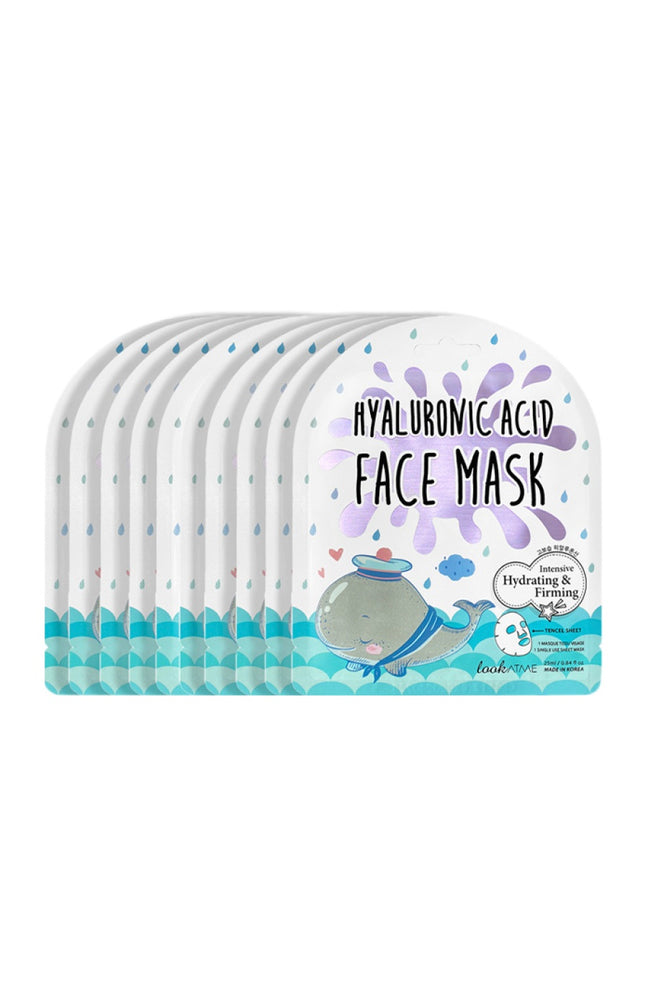 Look At Mi - Lot de 10 Masques - Acide Hyaluronique - Visage