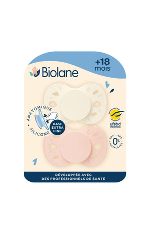 Tétines anatomiques - Essentielle - 18 mois & plus - Rose & beige