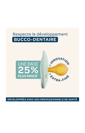Tétines rondes - Originale - 0 à 6 mois - Jaune & beige