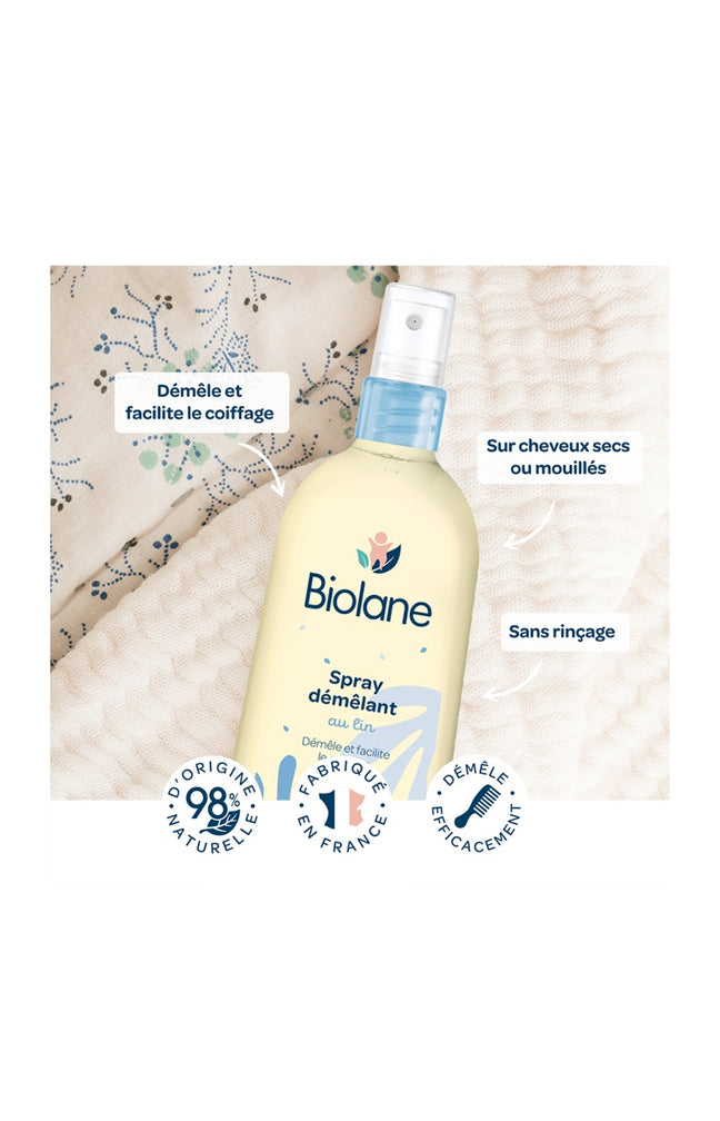 Sprays démêlants cheveux - Lin - Bébé - 2 x 200 ml