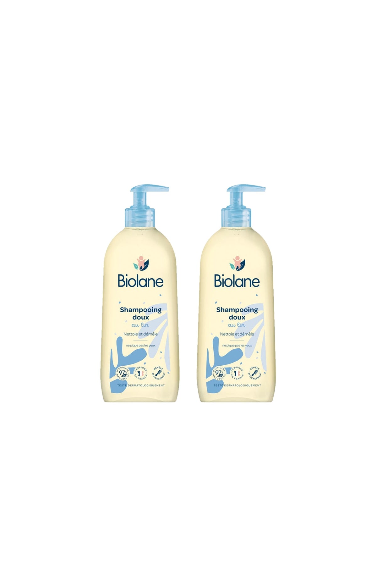 Shampoings doux - Lin - Bébé - 2 x 350 ml