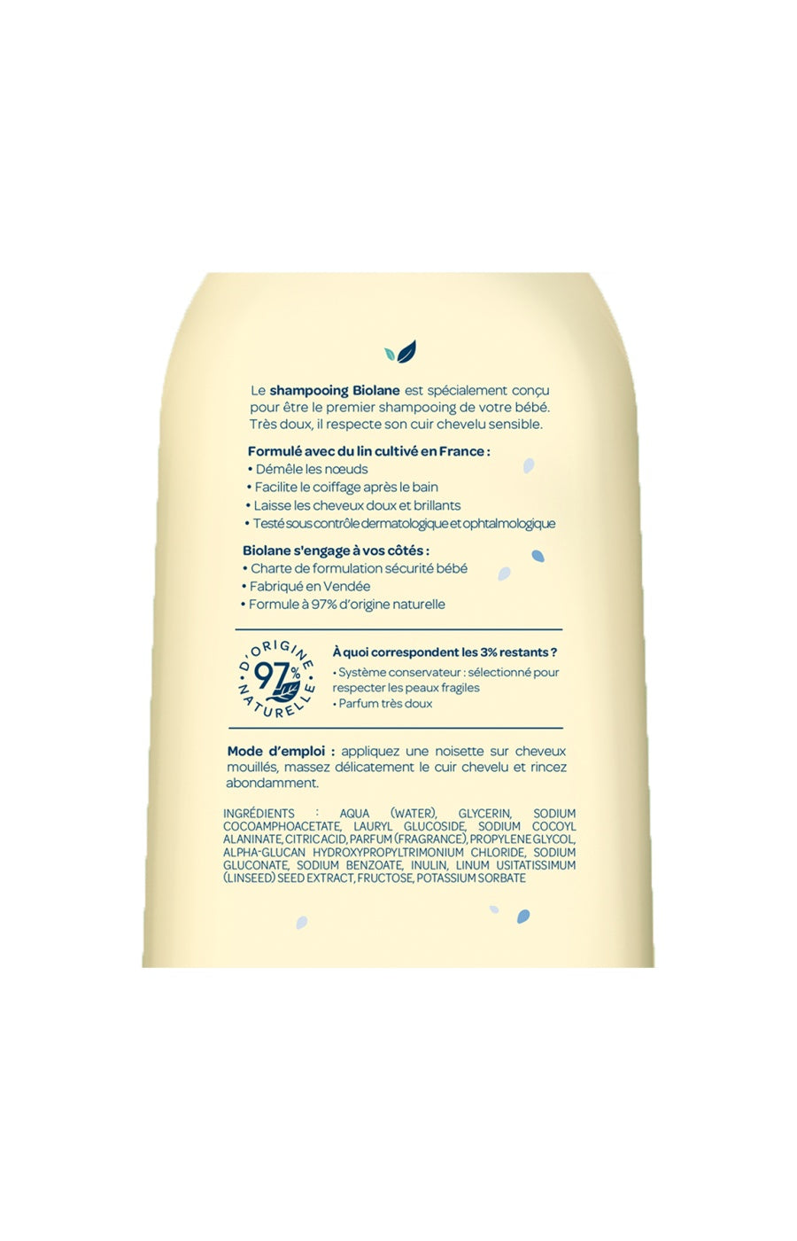 Shampoings doux - Lin - Bébé - 2 x 350 ml