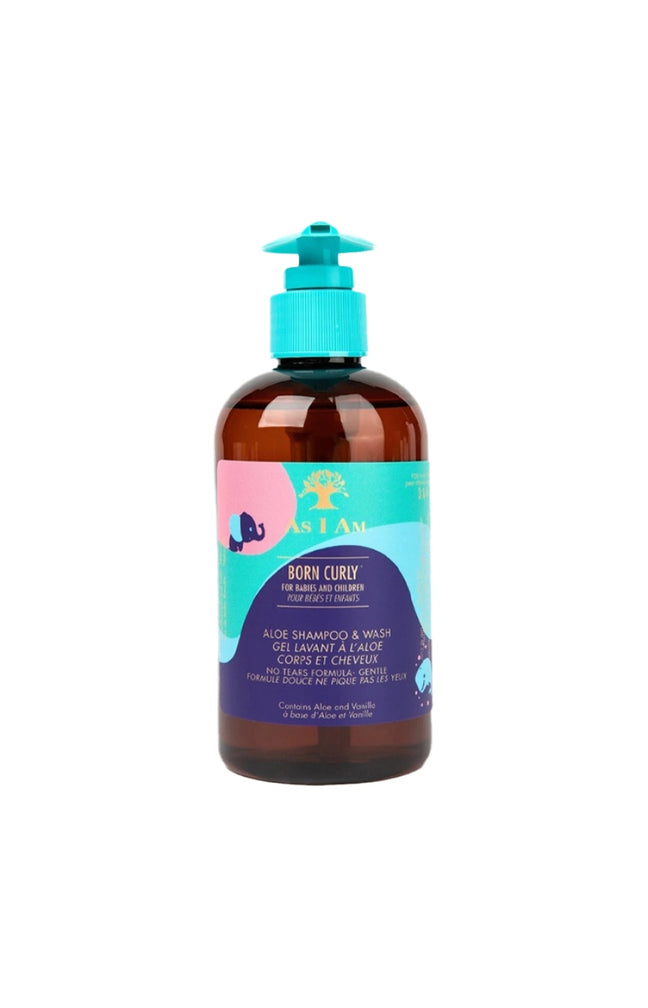Gel lavant à l'aloe vera - Born Curly - Corps & cheveux - Enfant & bébé - 240 ml