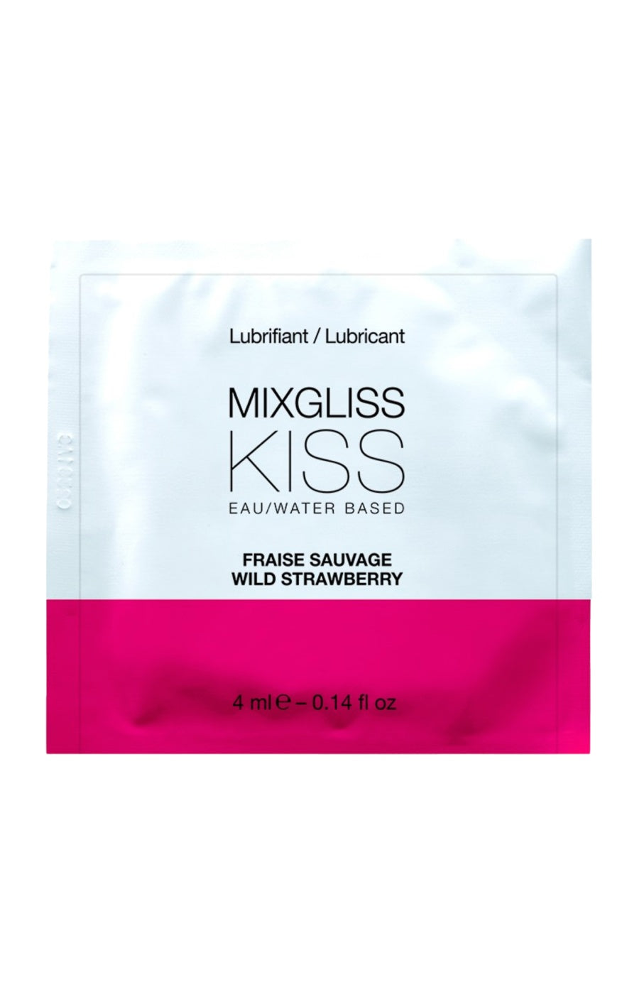 Dosette lubrifiant à base d'eau - Fraise - 4 ml