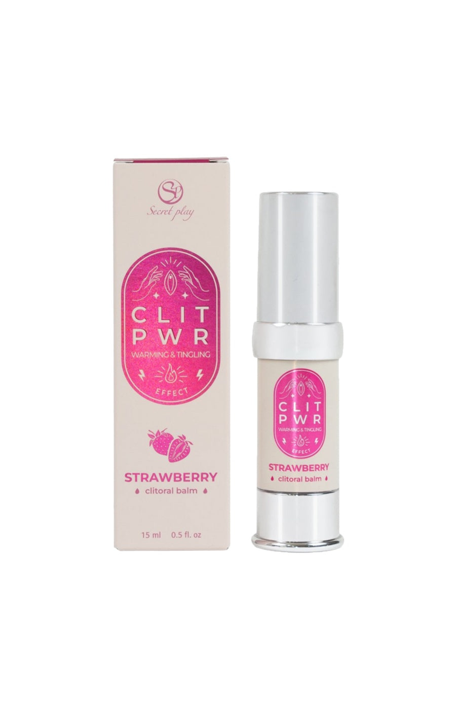Baume stimulant pour le clitoris - Clit PWR - Fraise - 15 ml