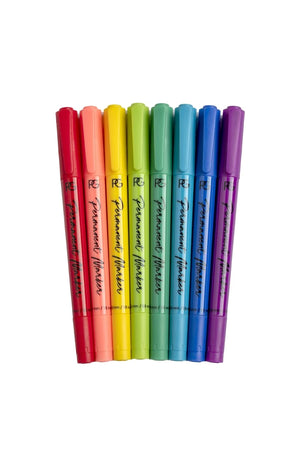 Set de 8 marqueurs permanents - Ongles - Multicolore