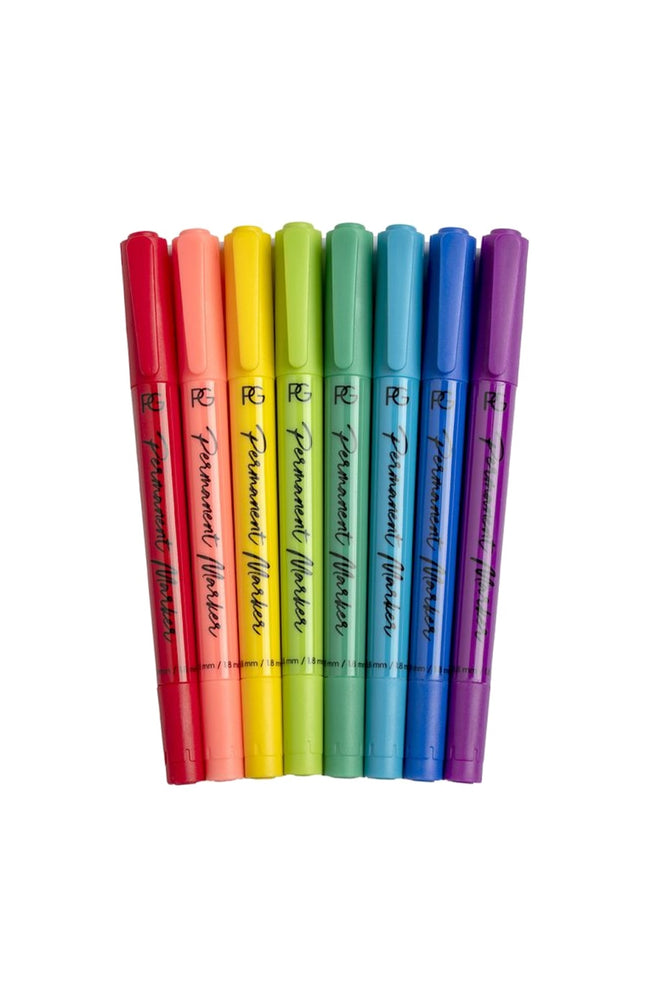 Set de 8 marqueurs permanents - Ongles - Multicolore
