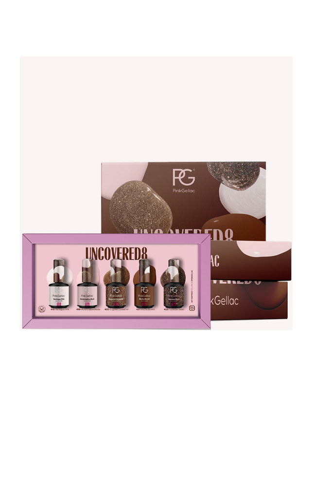 Coffret de vernis semi-permanents - Uncovered - 5 produits