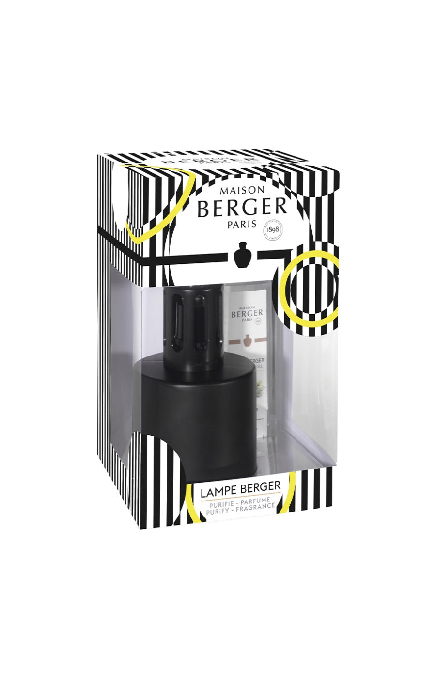 Coffret Lampe de diffusion & recharge - Noire - Terre sauvage - 250 ml