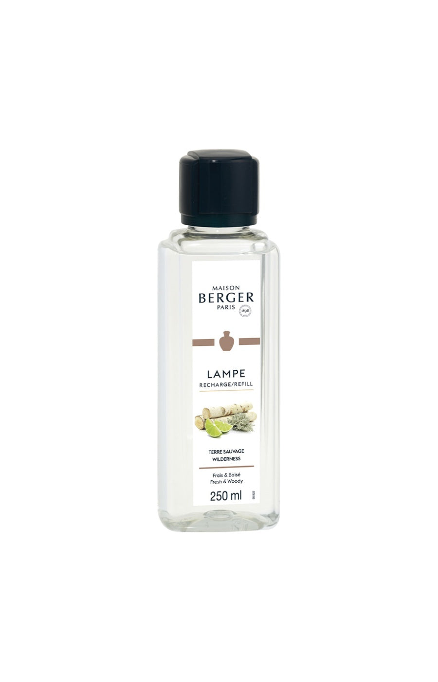 Coffret Lampe de diffusion & recharge - Noire - Terre sauvage - 250 ml