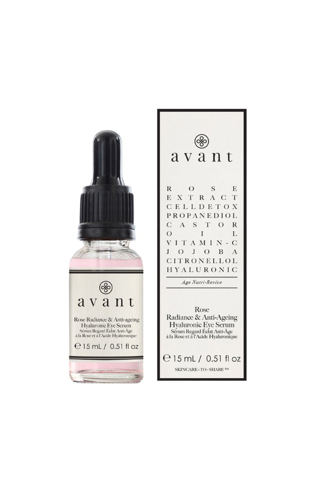 Sérum regard éclat anti-âge - Rose & acide hyaluronique - 15 ml