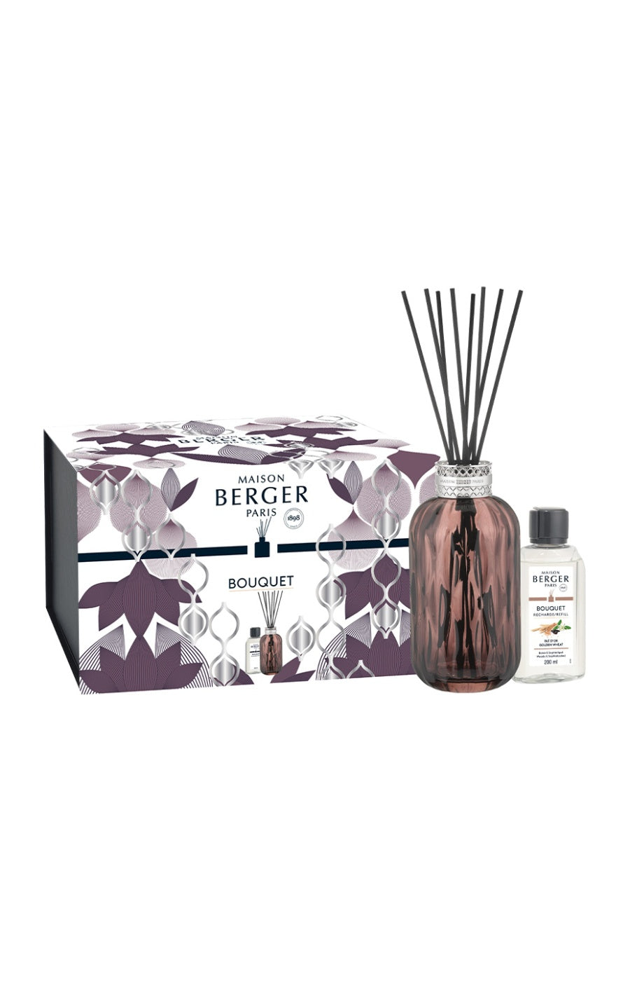 Coffret bouquet parfumé & recharge - Quintessence - Prune - 200 ml